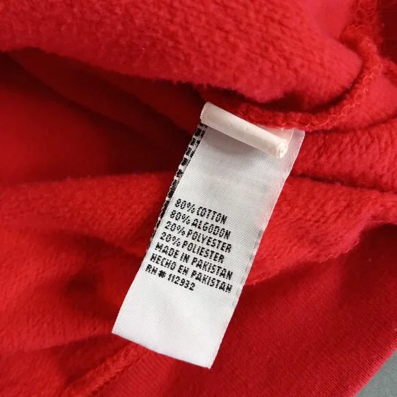 Retro Pacific & Co Surf Shop Red Pullover Hoodie Unisex Large - Picture 10 of 14